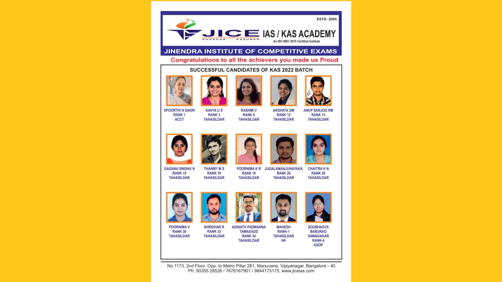 Jice Academy For Excellence Pvt Ltd Bangalore Hero Slider - 2